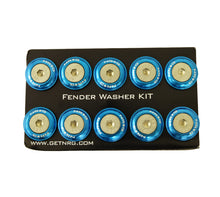 Load image into Gallery viewer, NRG Fender Washer Kit w/Rivets For Plastic (Blue) - Set of 10 Hardware Kits - Other NRG
