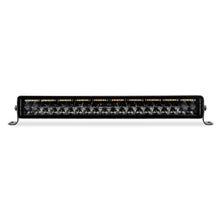 Load image into Gallery viewer, Go Rhino Xplor Blackout Combo Series Dbl Row LED Light Bar w/Amber (Side/Track Mount) 21.5in. - Blk Light Bars &amp; Cubes Go Rhino   
