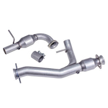 Load image into Gallery viewer, BBK 97-03 Ford F-150 4.6L/5.4L Short Mid Y Pipe w/Catalytic Converters Connecting Pipes BBK   
