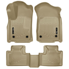Load image into Gallery viewer, Husky Liners 16-22 Dodge Durango Weatherbeater Tan Front &amp; 2nd Seat Floor Liners Floor Mats - Rubber Husky Liners
