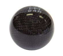 Load image into Gallery viewer, NRG Universal Ball Style Shift Knob (No Logo) - Black Carbon Fiber (5 Speed Pattern) Shift Knobs NRG
