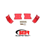 BMR 79-04 Fox Mustang Lower Torque Box Reinforcement Plates - Red Diff Braces BMR Suspension