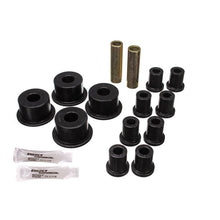 Load image into Gallery viewer, Energy Suspension 65-72 Dodge Charger (w/ 2in Main Eye) Black Rear Leaf Spring Bushing Set Bushing Kits Energy Suspension
