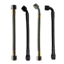 Load image into Gallery viewer, Fragola -6AN Hose Assembly Straight x 90 Degree Alum Nut 36in Brake Line Kits Fragola
