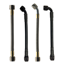 Load image into Gallery viewer, Fragola -8AN Hose Assembly Straight x 90 Degree Alum Nut 72in Brake Line Kits Fragola
