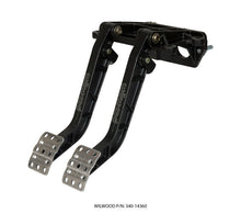 Load image into Gallery viewer, Wilwood Adjustable-Tandem Dual Pedal - Brake / Clutch - Fwd. Swing Mount - 6.25:1 - Black E-Coat Pedals Wilwood
