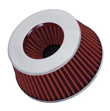 Load image into Gallery viewer, Spectre Adjustable Conical Air Filter 2-1/2in. Tall (Fits 3in. / 3-1/2in. / 4in. Tubes) - Red Air Filters - Universal Fit Spectre
