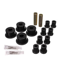 Load image into Gallery viewer, Energy Suspension 65-72 Dodge Charger (w/ 2in Main Eye) Black Rear Leaf Spring Bushing Set Bushing Kits Energy Suspension
