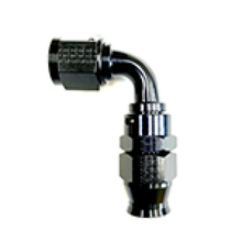 Load image into Gallery viewer, Fragola -6AN Real Street x 90 Degree 3/8 EFI Quick Disconnect Hose End Black Fittings Fragola
