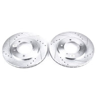 Power Stop 00-05 Suzuki Grand Vitara Front Evolution Drilled & Slotted Rotors - Pair Brake Rotors - Slot & Drilled PowerStop   