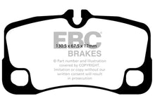 Load image into Gallery viewer, EBC 07-09 Porsche 911 (997) Greenstuff Rear Brake Pads Brake Pads - Performance EBC   
