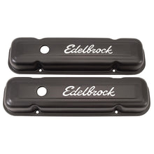 Load image into Gallery viewer, Edelbrock Valve Cover Signature Series Pontiac 1962-1979 301-455 CI V8 Low Black Valve Covers Edelbrock
