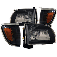 Load image into Gallery viewer, ANZO 2001-2004 Toyota Tacoma Crystal Headlights Black Headlights ANZO
