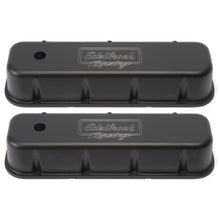 Load image into Gallery viewer, Edelbrock Valve Cover Victor Series Chevrolet 1965 and Later 396-502 V8 Tall Black Valve Covers Edelbrock
