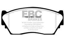 Load image into Gallery viewer, EBC 91-93 Nissan NX 1.6 Greenstuff Front Brake Pads Brake Pads - Performance EBC   
