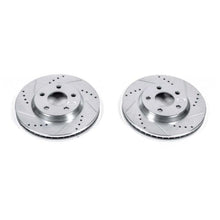 Load image into Gallery viewer, Power Stop 2005 Buick LeSabre Front Evolution Drilled &amp; Slotted Rotors - Pair Brake Rotors - Slot &amp; Drilled PowerStop
