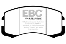 Load image into Gallery viewer, EBC 02-05 Mitsubishi Lancer 2.0 ES Yellowstuff Front Brake Pads Brake Pads - Performance EBC   
