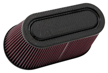 Load image into Gallery viewer, K&amp;N Filter Univ Air Filter Carb Fib T/B 3-1/2in FLG OD / 12x6in B / 9-15/16x3-15/16in T / 6in H Air Filters - Universal Fit K&amp;N Engineering   
