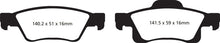 Load image into Gallery viewer, EBC 11+ Dodge Durango 3.6 Yellowstuff Rear Brake Pads Brake Pads - Performance EBC   
