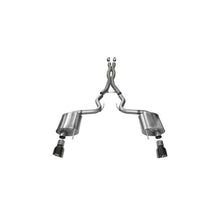 Load image into Gallery viewer, Corsa 2015-2017 Ford Mustang GT 5.0 3in Cat Back Exhaust Black Dual Tips (Sport) Catback CORSA Performance
