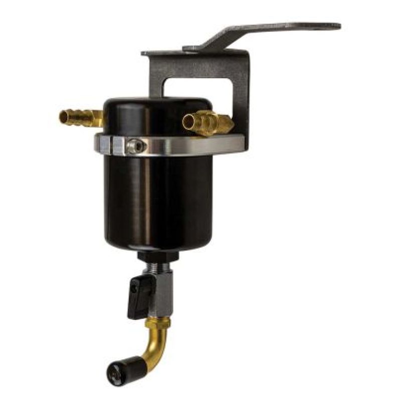 Moroso 14-18 GM Trucks w/5.3L/6.2L Air Oil Separator (Black Anodized) Oil Separators Moroso