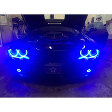 Load image into Gallery viewer, Oracle 15-21 Dodge Challenger Waterproof LED Fog Light Halo Kit - ColorSHIFT SEE WARRANTY Fog Lights ORACLE Lighting
