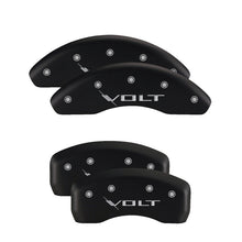Load image into Gallery viewer, MGP 4 Caliper Covers Engraved Front &amp; Rear Cruze Red Finish Silver Char 2017 Chevrolet Cruze Caliper Covers MGP
