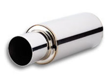 Load image into Gallery viewer, Vibrant TPV Turbo Round Muffler (23in Long) with 4in Round Tip Straight Cut - 3in inlet I.D. Muffler Vibrant
