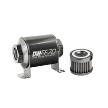 Load image into Gallery viewer, DeatschWerks Stainless Steel 8AN 40 Micron Universal Inline Fuel Filter Housing Kit (70mm) Fuel Filters DeatschWerks
