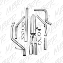 Load image into Gallery viewer, MBRP 14 Chevy/GMC 1500 Silverado/Sierra 4.3L V6/5.3L V8 Dual Split Rear T409 3in Cat Back Exhaust Catback MBRP
