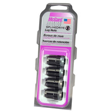 Load image into Gallery viewer, McGard SplineDrive Lug Nut (Cone Seat) M12X1.25 / 1.24in. Length (4-Pack) - Black (Req. Tool) Lug Nuts McGard
