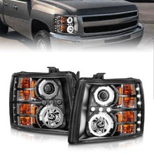 Load image into Gallery viewer, ANZO 2007-2013 Chevrolet Silverado 1500 Projector Headlights w/ Halo Black Headlights ANZO
