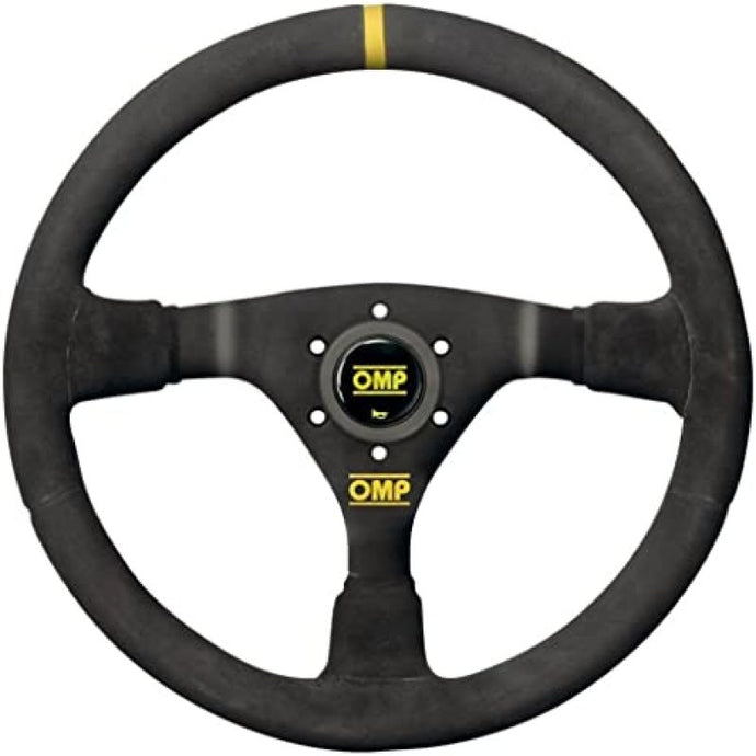 OMP WRC Steering Wheel - Large Leather (Black) Steering Wheels OMP   