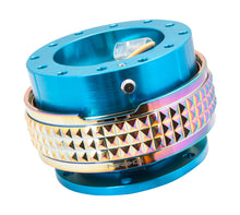 Load image into Gallery viewer, NRG Quick Release Kit - Pyramid Edition - New Blue Body / Neochrome Pyramid Ring Quick Release Adapters NRG
