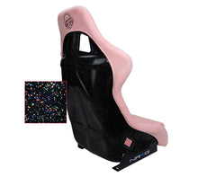 Load image into Gallery viewer, NRG FRP Bucket Seat PRISMA Edition W/ pearlized Back Pink Alcantara - Large Race Seats NRG
