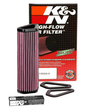 Load image into Gallery viewer, K&amp;N 07-12 Ducati 1098/1098S/1098R/848 848/1198S/Streetfighter/848 Evo/Diavel Replacement Air Filter Air Filters - Drop In K&amp;N Engineering   
