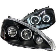 Load image into Gallery viewer, ANZO 2005-2006 Acura Rsx Projector Headlights w/ Halo Black Headlights ANZO
