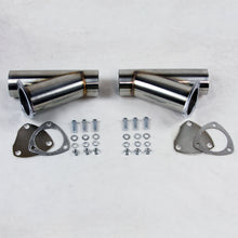 Load image into Gallery viewer, Granatelli 2.25in Stainless Steel Manual Dual Exhaust Cutout Exhaust Cutouts Granatelli Motor Sports
