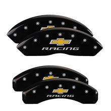 Load image into Gallery viewer, MGP 4 Caliper Covers Engraved Front &amp; Rear MGP Black finish silver ch Caliper Covers MGP
