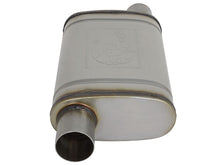 Load image into Gallery viewer, aFe MACH Force-Xp 409 SS Muffler 2.5in Offset Inlet/2.5in Offset Outlet 14in L x 9in W x 4in H Body Muffler aFe

