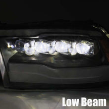 Load image into Gallery viewer, AlphaRex 09-18 Dodge Ram 1500HD NOVA LED Projector Headlights Plank Style Design Gloss Black w/DRL Headlights AlphaRex
