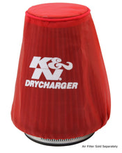 Load image into Gallery viewer, K&amp;N Red Drycharger 5.25in x 3in Round Tapered Air Filter Wrap Pre-Filters K&amp;N Engineering   
