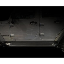 Load image into Gallery viewer, DV8 Offroad 07-18 Jeep Wrangler JK Plated Steel Rock Slider Steps - Matte Black (4 Door Only) Side Steps DV8 Offroad
