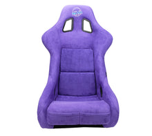 Load image into Gallery viewer, NRG FRP Bucket Seat PRISMA Edition W/ pearlized Back Purple Alcantara - Large Race Seats NRG
