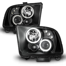 Load image into Gallery viewer, ANZO 2005-2009 Ford Mustang Projector Headlights w/ Halo Black Headlights ANZO

