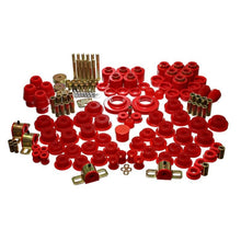 Load image into Gallery viewer, Energy Suspension 97-06 Jeep Wrangler TJ (w/ 1in Body Lift Kit) Red Hyper-Flex Master Bushing Set Bushing Kits Energy Suspension
