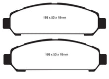 Load image into Gallery viewer, EBC 08+ Toyota Venza 2.7 Yellowstuff Front Brake Pads Brake Pads - Performance EBC   
