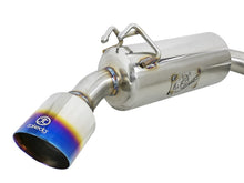 Load image into Gallery viewer, aFe Takeda 3in. to 2.5in. 304 SS C/B Exhaust 08-15 Mitsubishi EVO I4-2.0L (t) - Blue Flamed Tips Catback aFe

