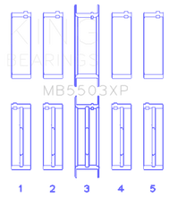 Load image into Gallery viewer, King Ford V8 351ci 5.8L 16V (Size .010 Oversized) Performance Main Bearing Set Bearings King Engine Bearings
