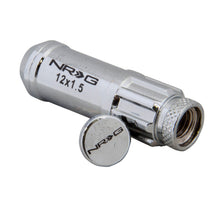 Load image into Gallery viewer, NRG 700 Series M12 X 1.5 Steel Lug Nut w/Dust Cap Cover Set 21 Pc w/Locks &amp; Lock Socket - Silver Lug Nuts NRG
